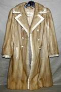 030498 TOURMALINE MINK COAT WLEATHER TRIM