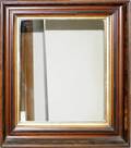 021595 VICTORIAN WALNUT MIRROR WGILT LINER 23x19