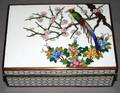 021577 JAPANESE CLOISONN BOX MADE IN KYOTO L45