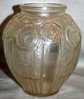 020555 ANDRE HUNEBELLE FRENCH ART GLASS VASE C1930