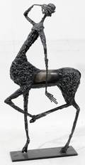 020547 CAST METAL MODERN SCULPTURE OF A CENTAUR