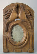 Pennsylvania cherry courting mirror mid 19th c