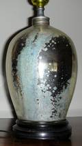 121673 MERCURY GLASS VASE C1840 CONVERTED TO LAMP