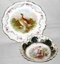 120551 AUSTRIAN PORCELAIN BOWL GERMAN PORC CHARGER
