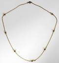 110557 14K YELLOW GOLD BALL  CHAIN NECKLACE