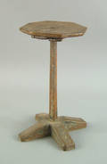 New England maple and pine candlestand ca 1740