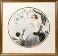 022548 ART DECO STYLE PRINT WOMAN WCHILD BUBBLES