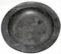022534 ENGLISH PEWTER BASIN C1800 H3 DIA16