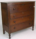 Sheraton cherry chest of drawers