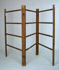 Two pine quilt racks