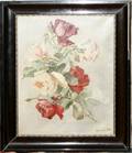 012544 ING VAN DEN VEN OIL ON CANVAS ROSES