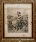 121690 AFTER J HOFNER LITHOGRAPH THE SHEPHERDESS