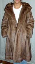 010540 DITTRICH AUTUMN HAZE MINK FULL LENGTH COAT