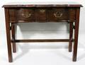 121713 CHIPPENDALE STYLE MAHOGANY CONSOLE 20TH C