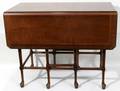 121712 MAHOGANY PEMBROKE TABLE LATE 20TH C