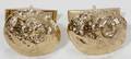 110593 14K GOLD NUGGET FORM  BUDA CUFFLINKS