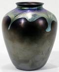 041013 L C TIFFANY FAVRILE GLASS VASE