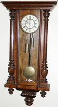 041040 MAHOGANY WALL CLOCK C1880 H45 W185