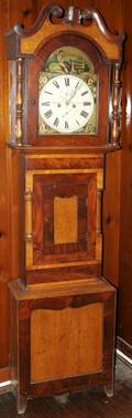 041035 JOHNSON DARLINGTON WALNUT TALL CASE CLOCK