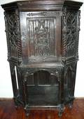 041050 BELGIAN CARVED OAK CABINET C1900