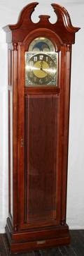 040043 RIDGEWAY MAHOGANY GRANDFATHER CLOCK H80