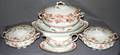 040072 LIMOGES ROSE PATTERN PART DINNER SERVICE