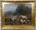 032012 EDMUND HENRY OSTHAUS OIL ON CANVAS DOGS