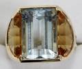 032043 1CT OCEAN BLUE TOPAZ CITRINE  SAPPHIRE RING
