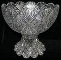 031022 BRILLIANT PERIOD CUT GLASS PUNCH BOWL