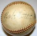 030061 RUTH COBB KALINE GERHINGER SIGNED BASEBALL