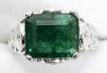 022050 52CT EMERALD  DIAMOND RING