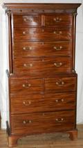 022002 ENGLISH MAHOGANY CHESTONCHEST C1780