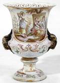 021016 AUSTRIAN ENAMEL VASE C1900 H3 AS IS