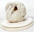 021028 EUROPEAN CARVED IVORY FIGURE OF A SWAN