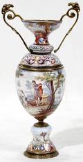 021005 VIENNESE ENAMEL VASE LATE 19TH C H8