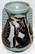 020007 RENEE BUTHAUD AFRICAN STYLE POTTER VASE