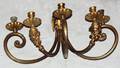 020034 BRONZE SCONCES WMALE MASKS H11 W20