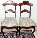 012022 SWEDISH MAHOGANY SIDE CHAIRS ANTIQUE FOUR