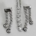 012048 14K GOLD  DIAMOND EARRINGS  PENDANT