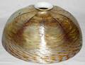 011008 IRIDESCENT ART GLASS SHADE EARLY 20TH C