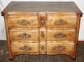 011039 FRENCH WALNUT FOURDRAWER DRESSER C1860