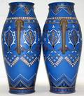 010021 METTLACH GERMAN POTTERY VASES 20TH C H135