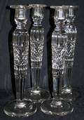122058 WATERFORD CUT CRYSTAL CANDLESTICKS ANTIQUE