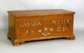 Pennsylvania walnut blanket chest dated 1801
