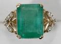 120045 56CT COLOMBIAN EMERALD  DIAMOND RING