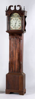 Federal mahogany tall case clock ca 1810