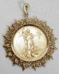 110056 AMERICAN LIBERTY 2000 GOLD COIN PENDANT