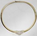 110043 ITALIAN 18K YELLOW GOLD OMEGA CHAIN NECKLACE
