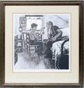 072080 NORMAN ROCKWELL LITHOGRAPH INVENTOR