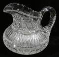 051107 BRILLIANT PERIOD CUT GLASS PITCHER C1900